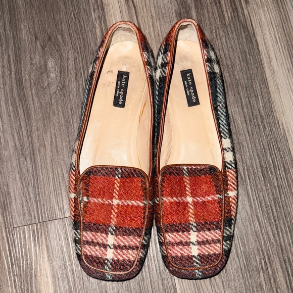 Kate Spade Wool Plaid Flats - Picture 5 of 6